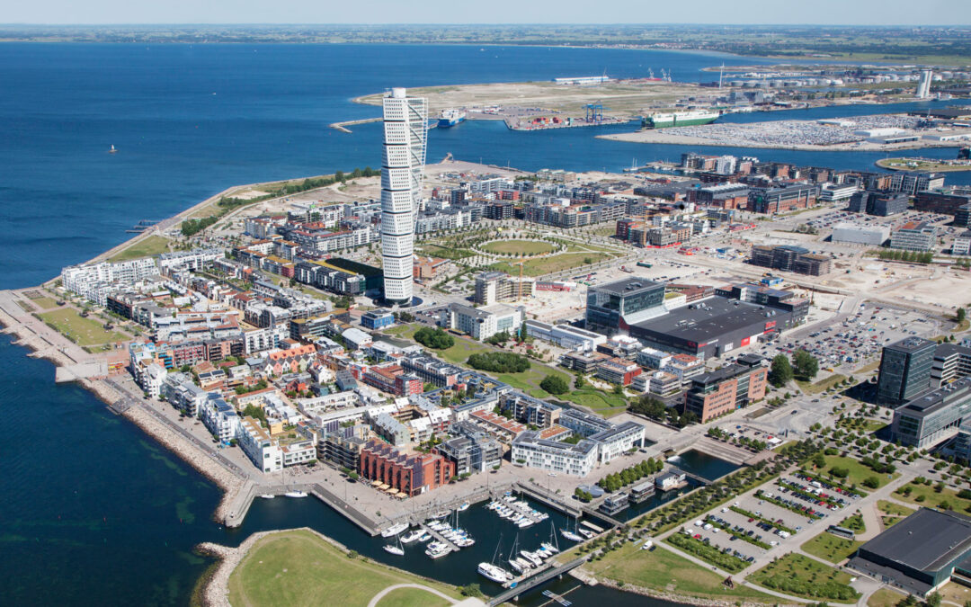 Vy över Västra Hamnen i Malmö