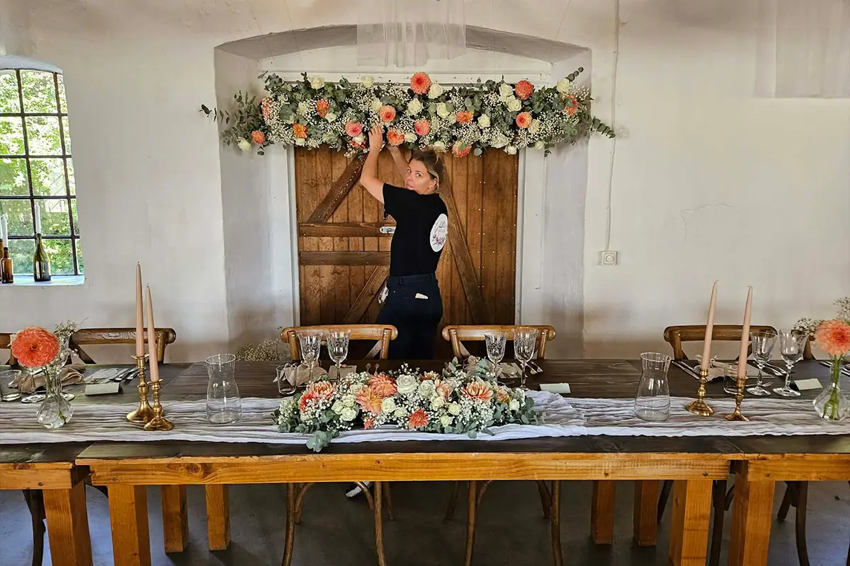 oxåker blomsterdekoration